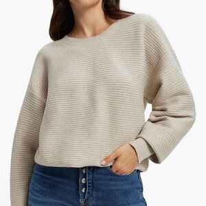 Good American Ribbed Crewneck Sweater